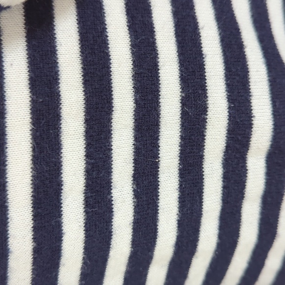 Gap Striped Hooded Uniform Sweater SMALL TALL Navy Blue White - Picture 9 of 16